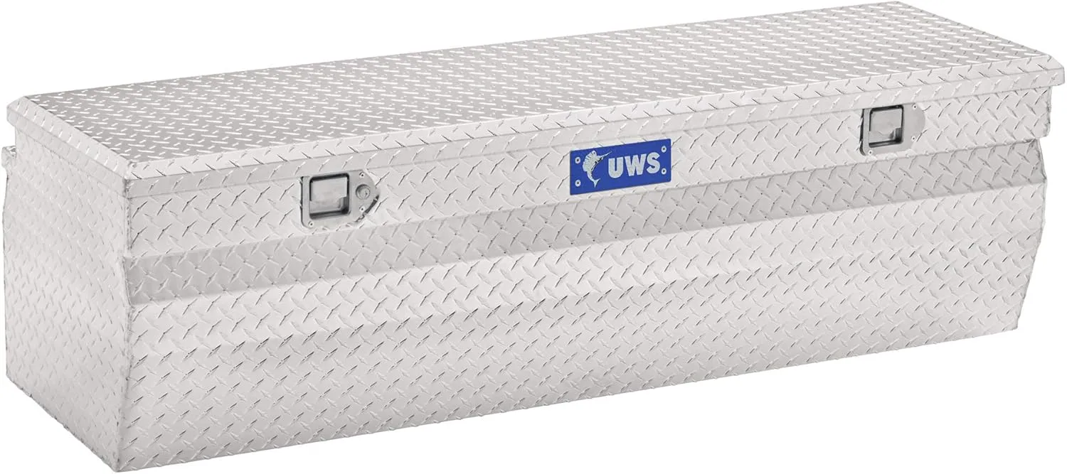 UWS EC20271 48-Inch Heavy-Wall Aluminum Wedge Truck Storage Box, RigidCore Lid