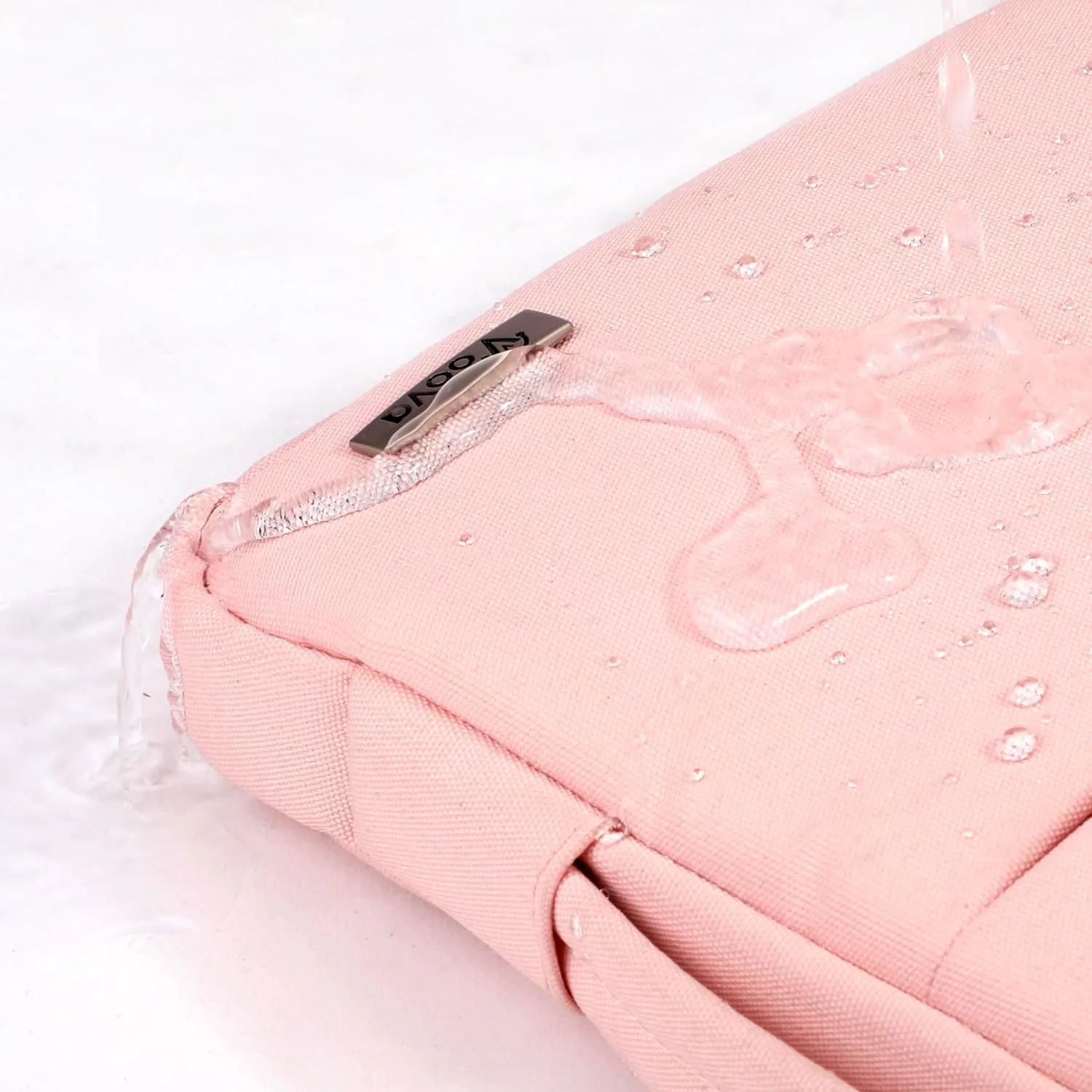 V Voova Laptop Sleeve Carrying Case 15.6 16 Inch for Women,Slim Computer Cover Bag Compatible with MacBook Pro 15/16, Dell xps 15,15-16 Inch HP Dell Asus Acer Laptop, Pink