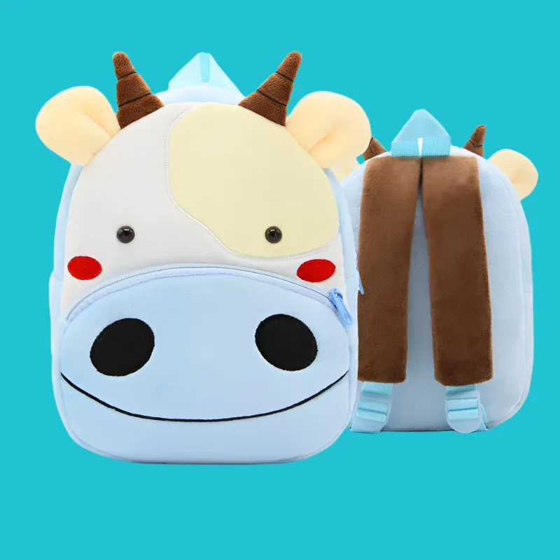 Variety of Animal Plush Backpacks for Kids – Adorable Soft Cartoon Bags for School, Travel & Daycare, Lightweight and Perfect for Toddlers
