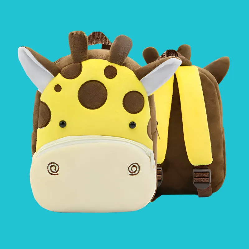 Variety of Animal Plush Backpacks for Kids – Adorable Soft Cartoon Bags for School, Travel & Daycare, Lightweight and Perfect for Toddlers