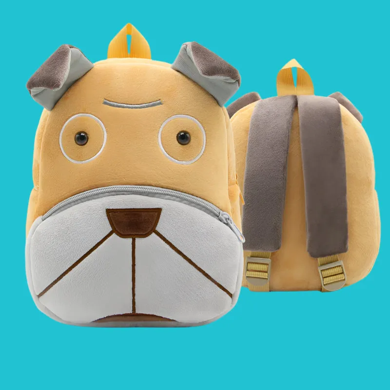 Variety of Animal Plush Backpacks for Kids – Adorable Soft Cartoon Bags for School, Travel & Daycare, Lightweight and Perfect for Toddlers