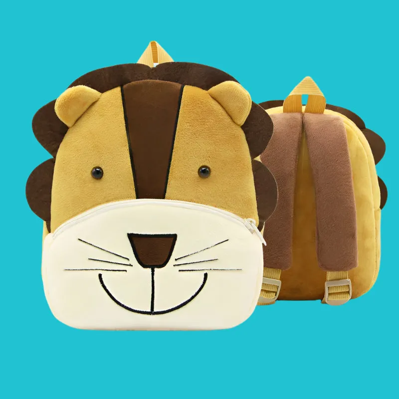 Variety of Animal Plush Backpacks for Kids – Adorable Soft Cartoon Bags for School, Travel & Daycare, Lightweight and Perfect for Toddlers