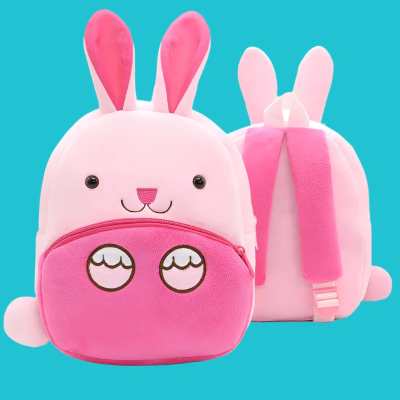 Variety of Animal Plush Backpacks for Kids – Adorable Soft Cartoon Bags for School, Travel & Daycare, Lightweight and Perfect for Toddlers