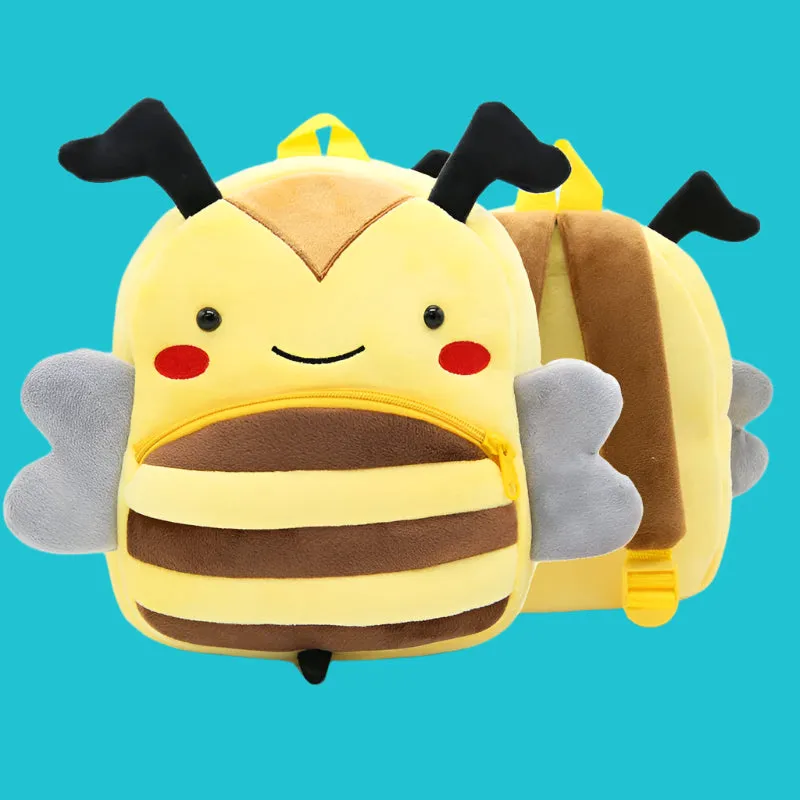 Variety of Animal Plush Backpacks for Kids – Adorable Soft Cartoon Bags for School, Travel & Daycare, Lightweight and Perfect for Toddlers