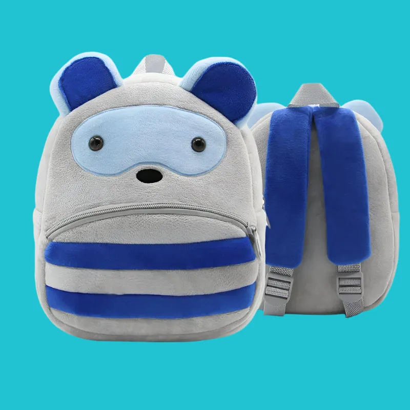 Variety of Animal Plush Backpacks for Kids – Adorable Soft Cartoon Bags for School, Travel & Daycare, Lightweight and Perfect for Toddlers