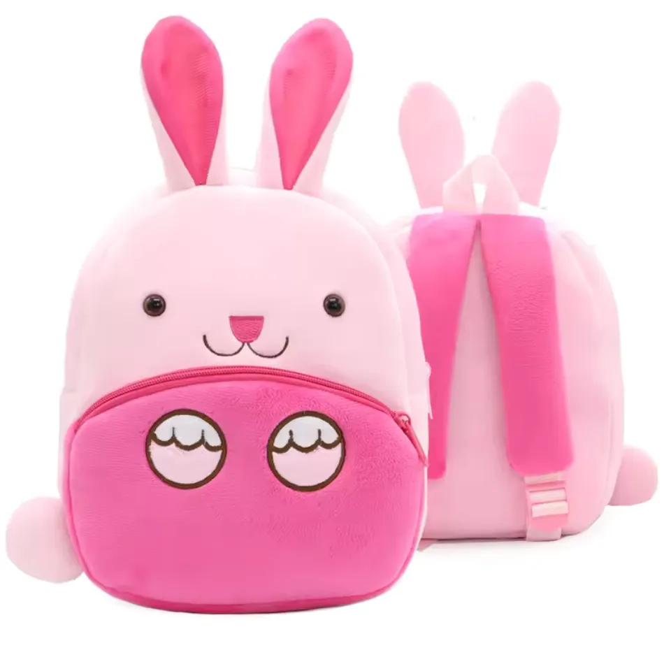Variety of Animal Plush Backpacks for Kids – Adorable Soft Cartoon Bags for School, Travel & Daycare, Lightweight and Perfect for Toddlers