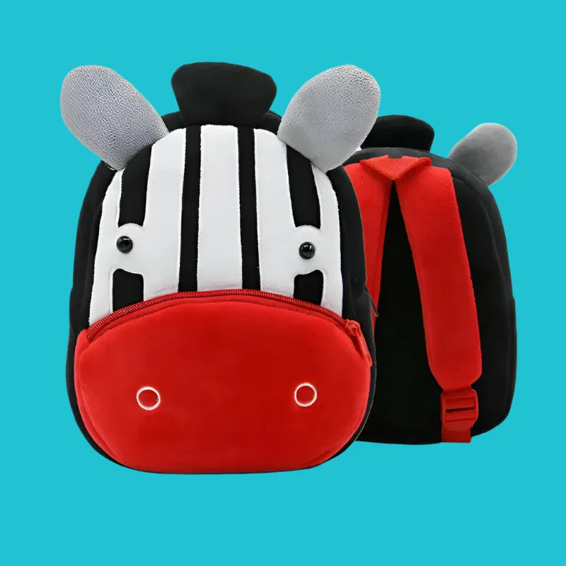 Variety of Animal Plush Backpacks for Kids – Adorable Soft Cartoon Bags for School, Travel & Daycare, Lightweight and Perfect for Toddlers