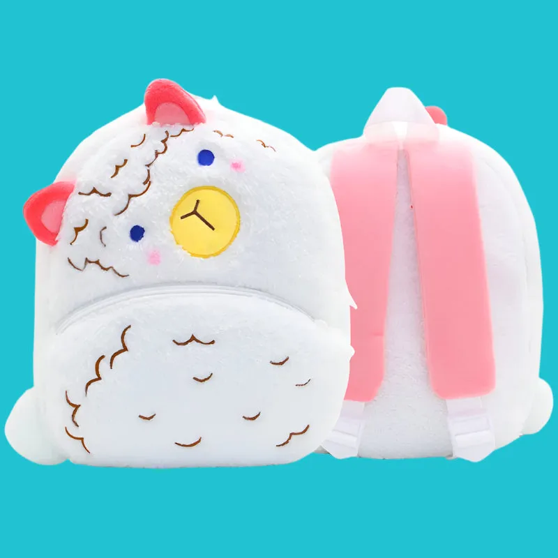 Variety of Animal Plush Backpacks for Kids – Adorable Soft Cartoon Bags for School, Travel & Daycare, Lightweight and Perfect for Toddlers