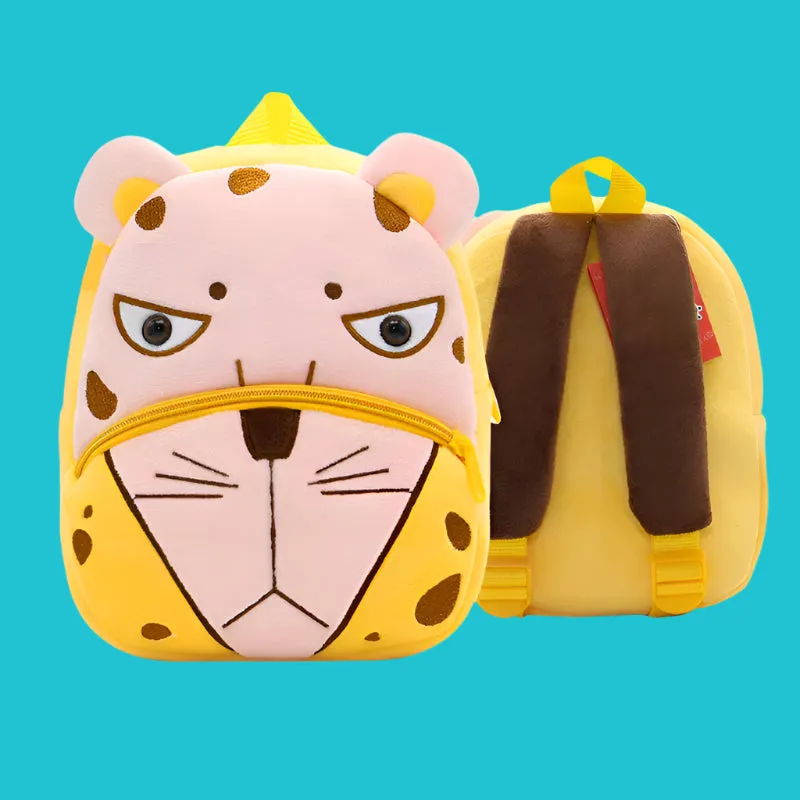 Variety of Animal Plush Backpacks for Kids – Adorable Soft Cartoon Bags for School, Travel & Daycare, Lightweight and Perfect for Toddlers
