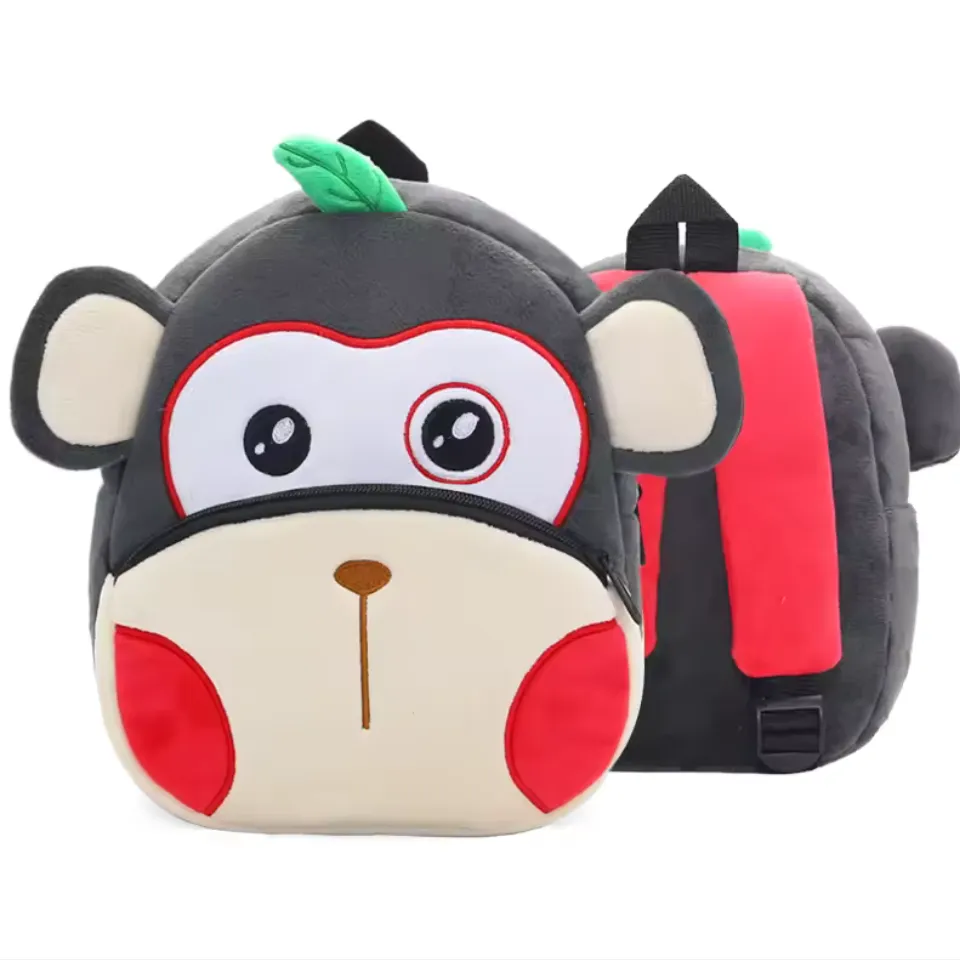 Variety of Animal Plush Backpacks for Kids – Adorable Soft Cartoon Bags for School, Travel & Daycare, Lightweight and Perfect for Toddlers