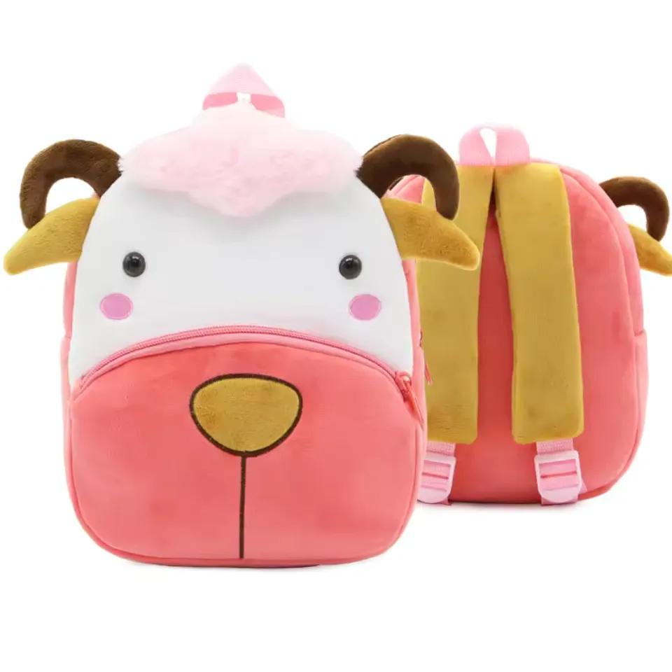 Variety of Animal Plush Backpacks for Kids – Adorable Soft Cartoon Bags for School, Travel & Daycare, Lightweight and Perfect for Toddlers
