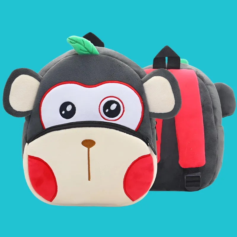 Variety of Animal Plush Backpacks for Kids – Adorable Soft Cartoon Bags for School, Travel & Daycare, Lightweight and Perfect for Toddlers