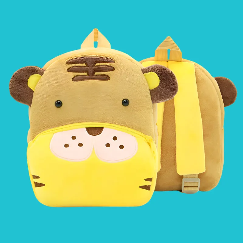 Variety of Animal Plush Backpacks for Kids – Adorable Soft Cartoon Bags for School, Travel & Daycare, Lightweight and Perfect for Toddlers