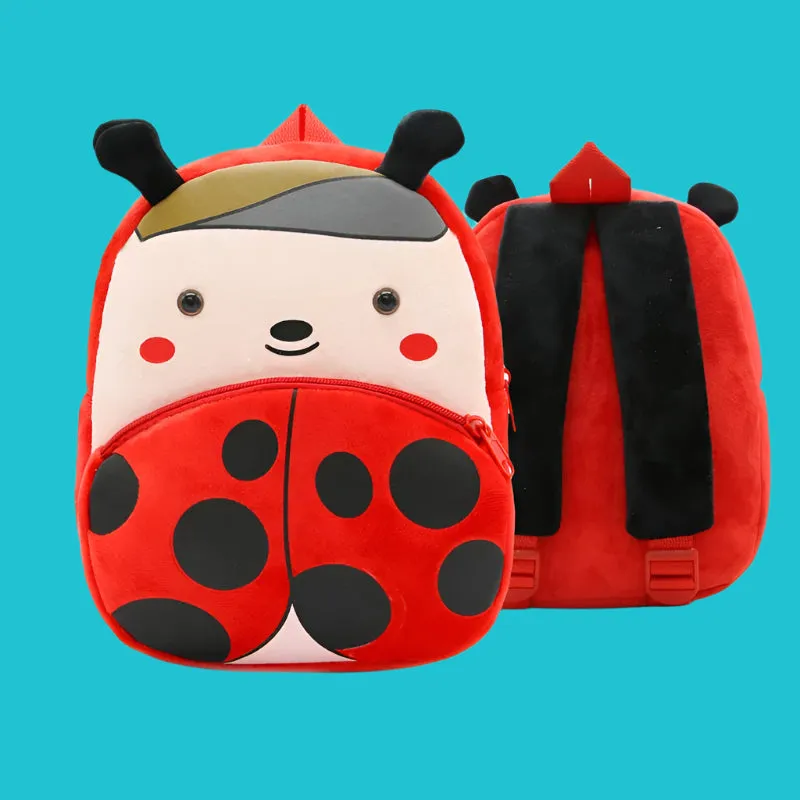 Variety of Animal Plush Backpacks for Kids – Adorable Soft Cartoon Bags for School, Travel & Daycare, Lightweight and Perfect for Toddlers