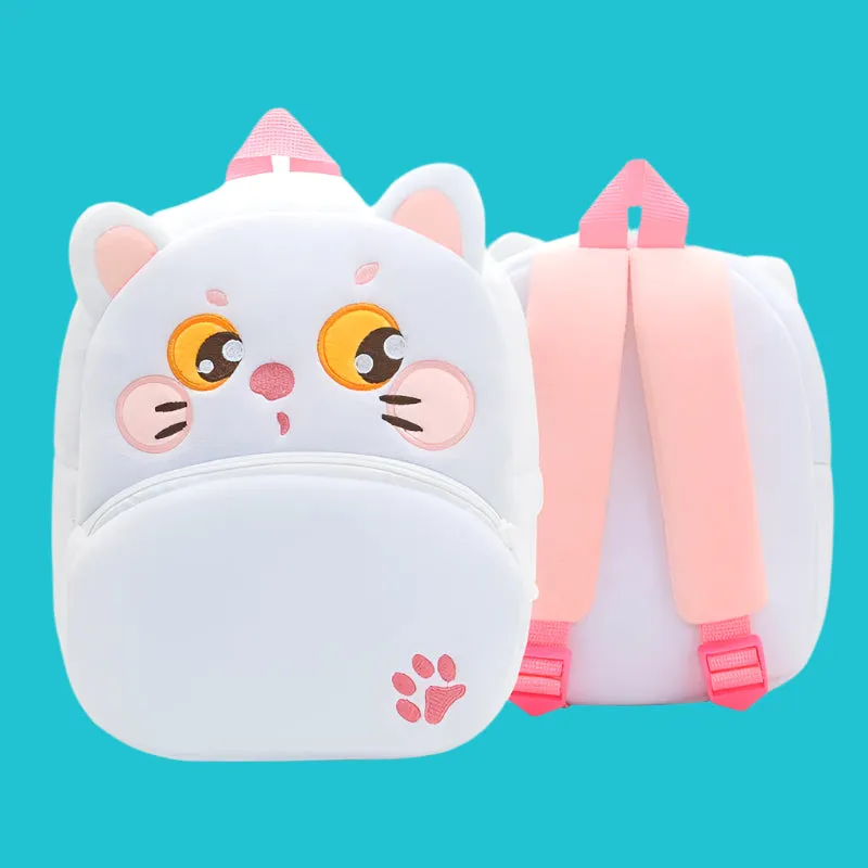 Variety of Animal Plush Backpacks for Kids – Adorable Soft Cartoon Bags for School, Travel & Daycare, Lightweight and Perfect for Toddlers