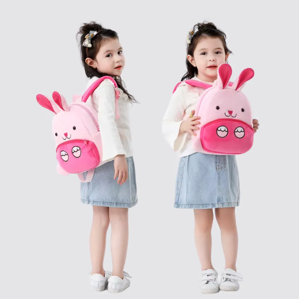 Variety of Animal Plush Backpacks for Kids – Adorable Soft Cartoon Bags for School, Travel & Daycare, Lightweight and Perfect for Toddlers