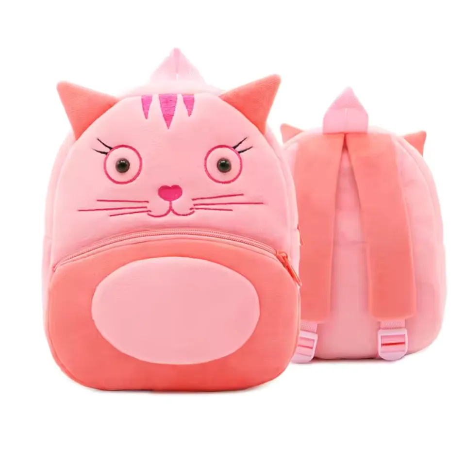 Variety of Animal Plush Backpacks for Kids – Adorable Soft Cartoon Bags for School, Travel & Daycare, Lightweight and Perfect for Toddlers