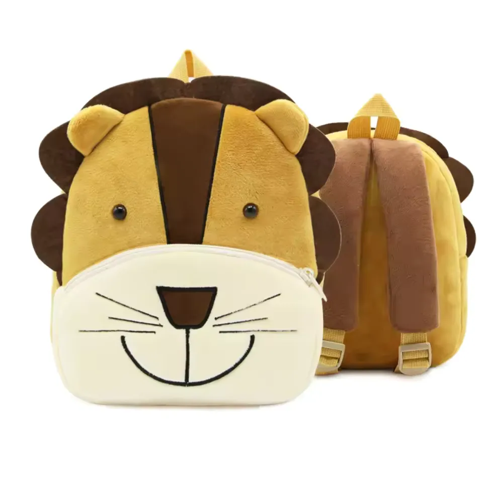 Variety of Animal Plush Backpacks for Kids – Adorable Soft Cartoon Bags for School, Travel & Daycare, Lightweight and Perfect for Toddlers