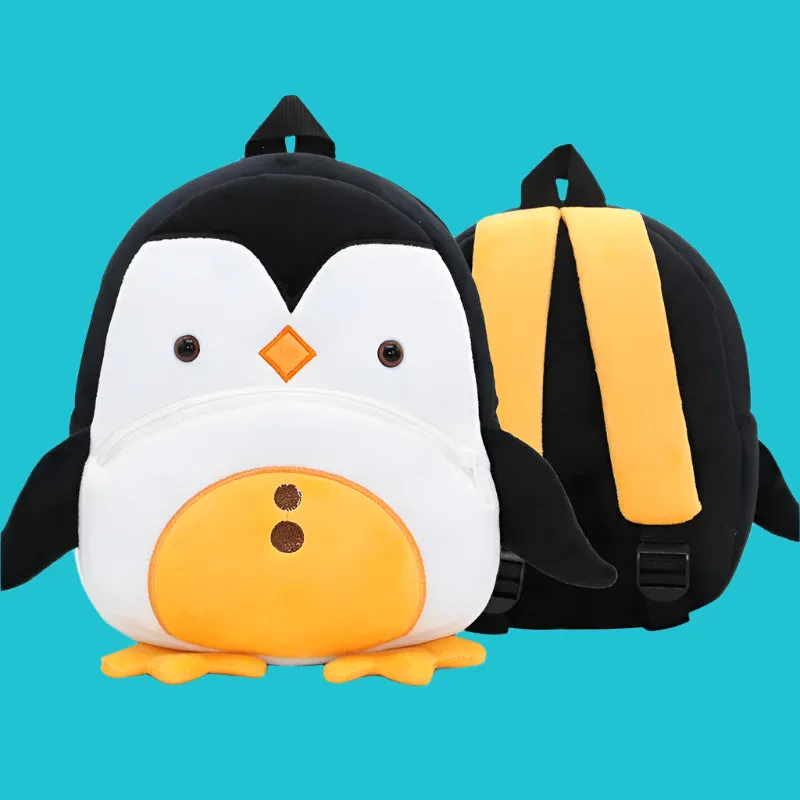 Variety of Animal Plush Backpacks for Kids – Adorable Soft Cartoon Bags for School, Travel & Daycare, Lightweight and Perfect for Toddlers