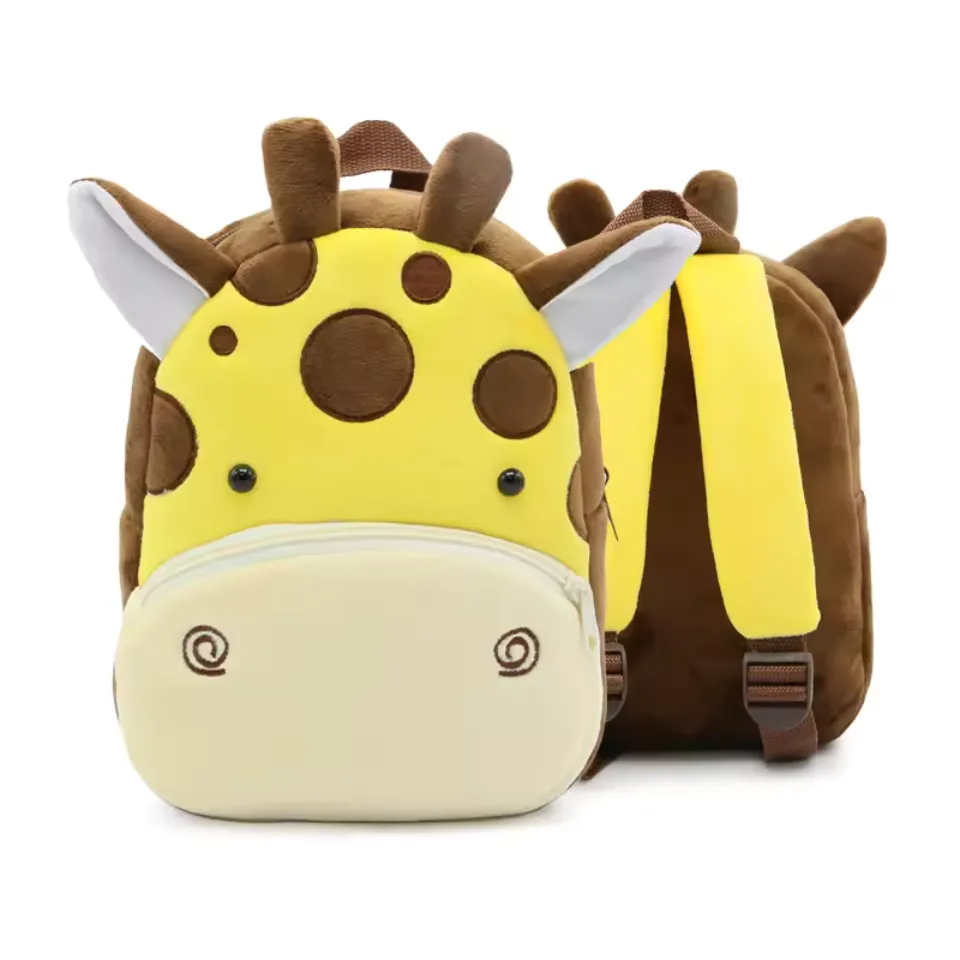 Variety of Animal Plush Backpacks for Kids – Adorable Soft Cartoon Bags for School, Travel & Daycare, Lightweight and Perfect for Toddlers