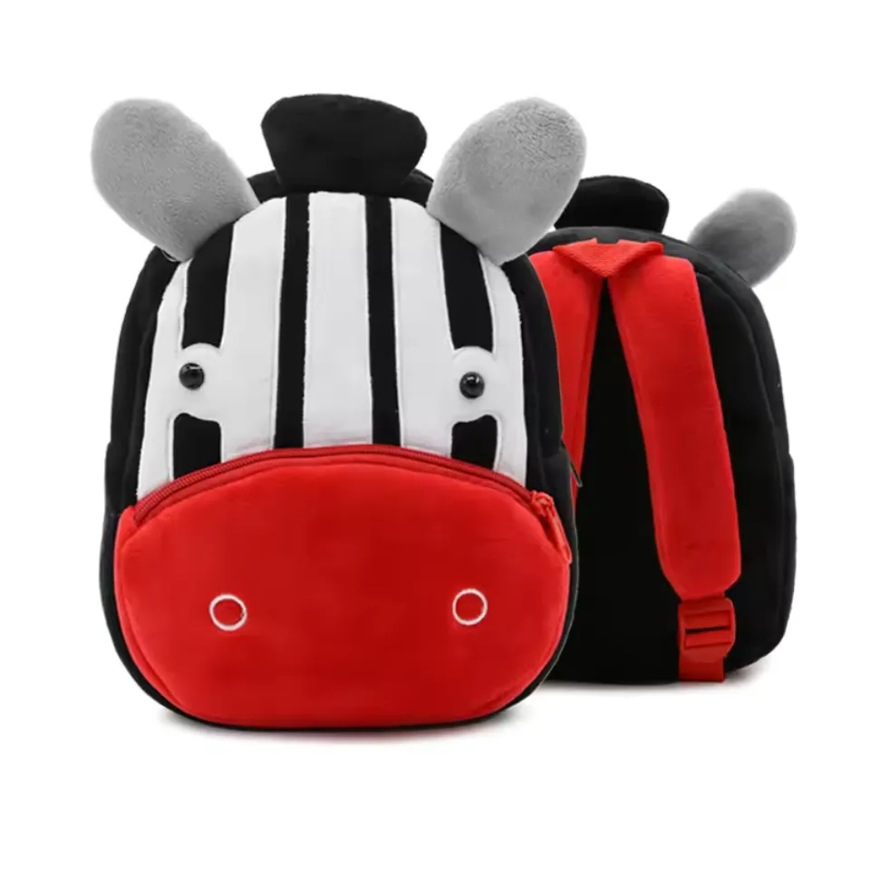 Variety of Animal Plush Backpacks for Kids – Adorable Soft Cartoon Bags for School, Travel & Daycare, Lightweight and Perfect for Toddlers