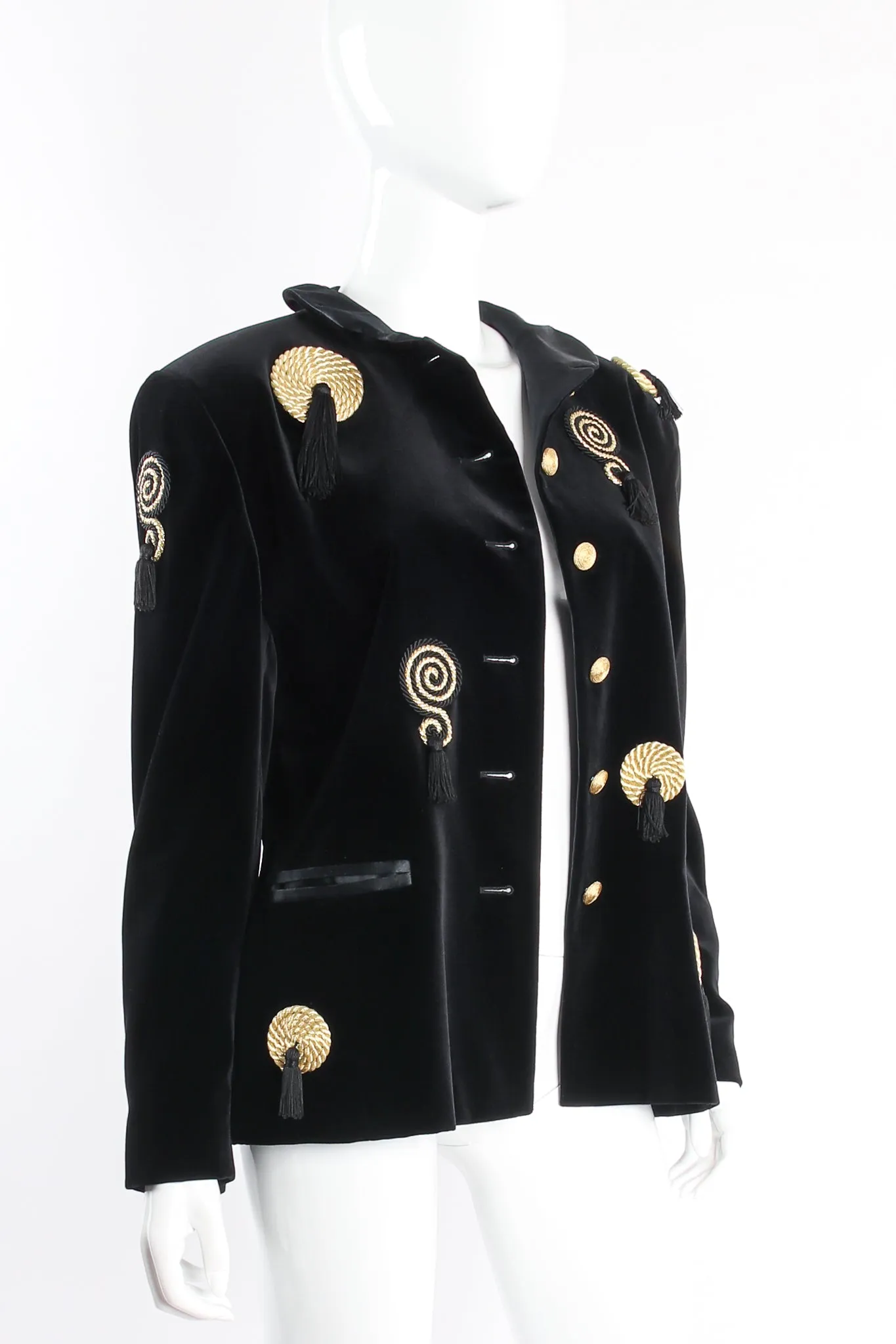 Velvet Braid Tassel Jacket