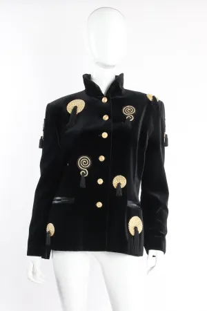 Velvet Braid Tassel Jacket