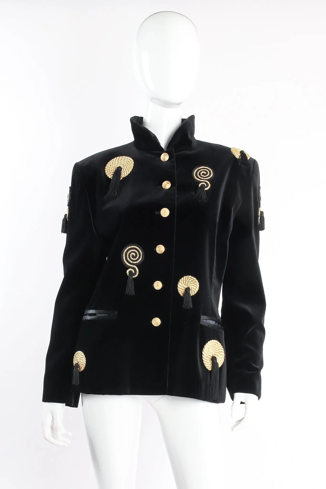 Velvet Braid Tassel Jacket