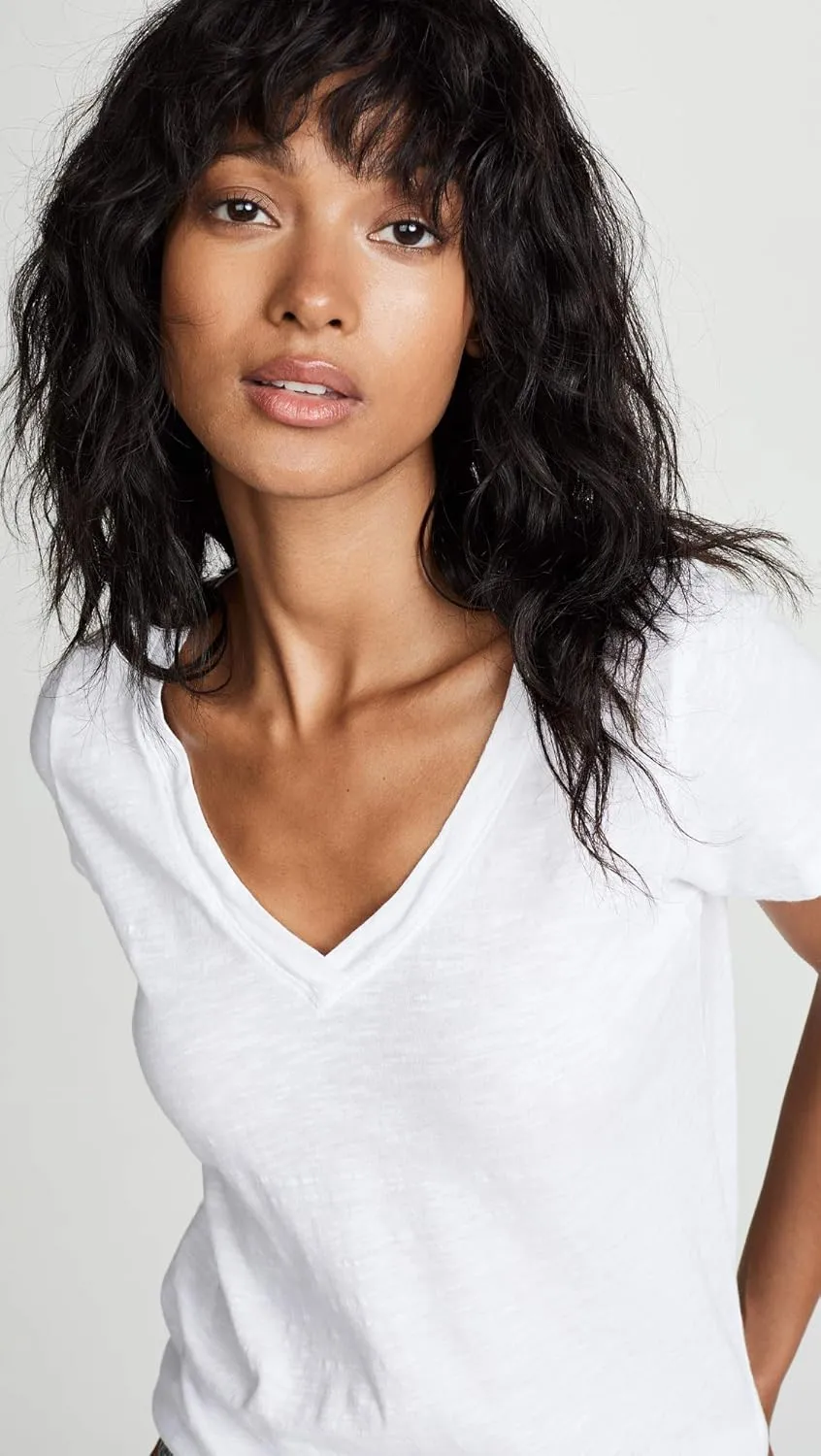 Velvet by Graham & Spencer Women's Jilian V Neck Tee