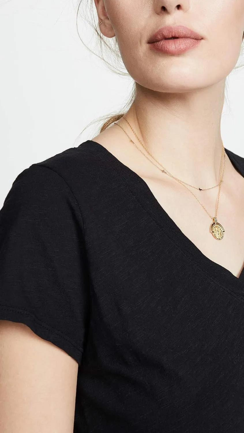 Velvet by Graham & Spencer Women's Jilian V Neck Tee