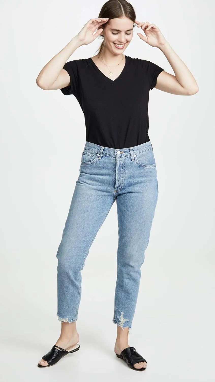 Velvet by Graham & Spencer Women's Jilian V Neck Tee