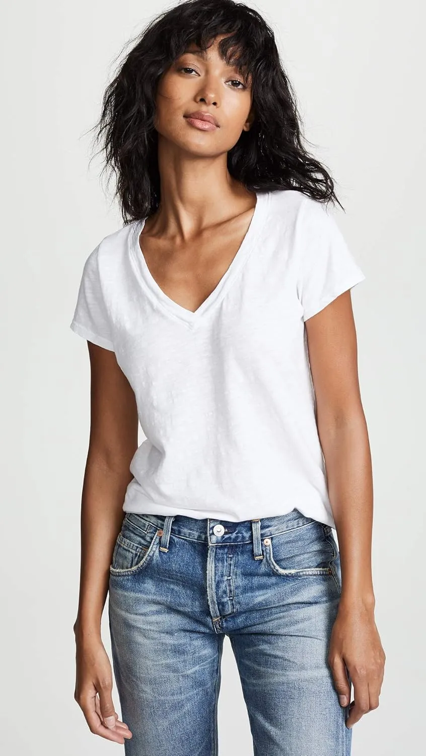 Velvet by Graham & Spencer Women's Jilian V Neck Tee