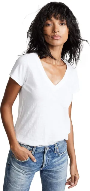 Velvet by Graham & Spencer Women's Jilian V Neck Tee