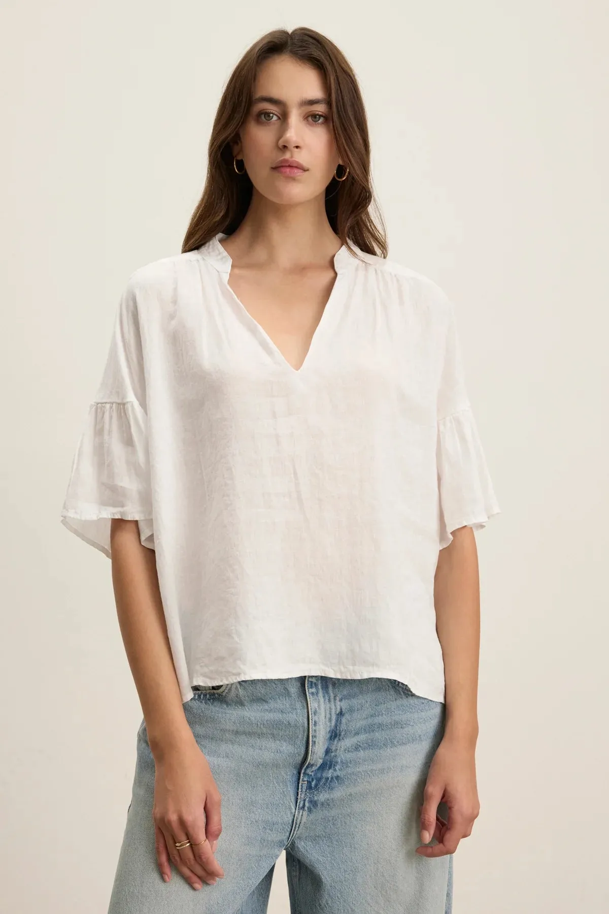 Velvet - Raye - Woven Linen Top