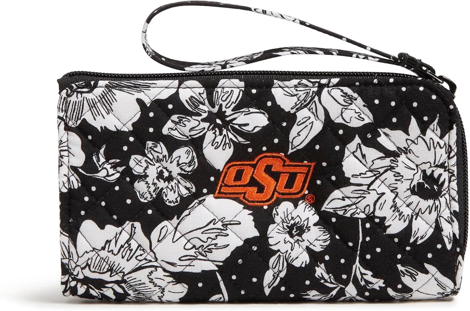 Vera Bradley Women's Cotton Collegiate Front Zip Wristlet with RFID Protection (Multiple Teams Available)