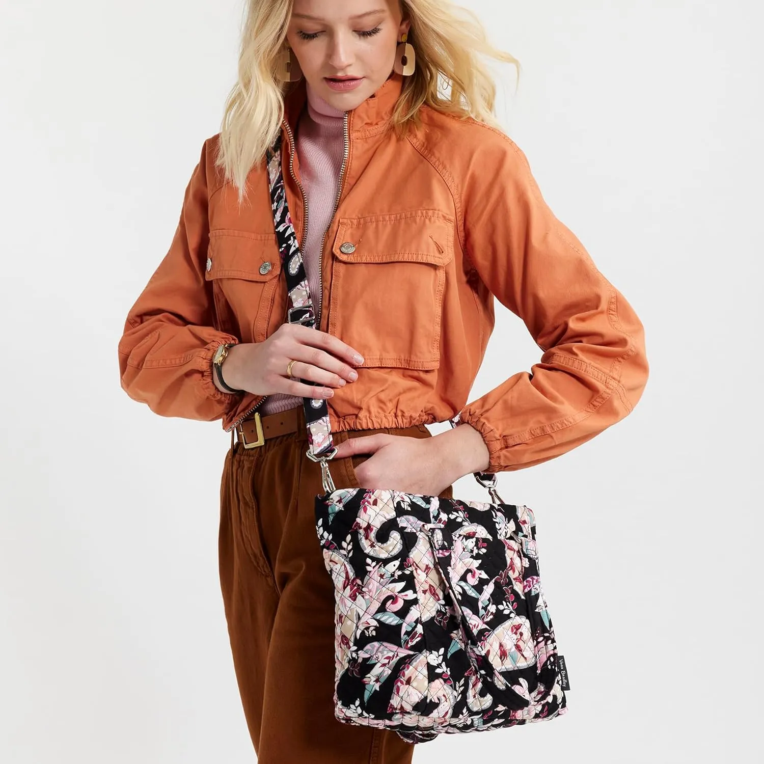 Vera Bradley Women's Cotton Multi-strap Shoulder Satchel Purse