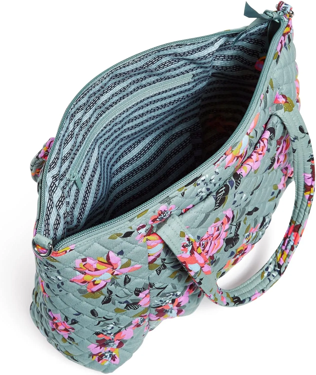 Vera Bradley Women's Cotton Pleated Multi-strap Shoulder Satchel Purse