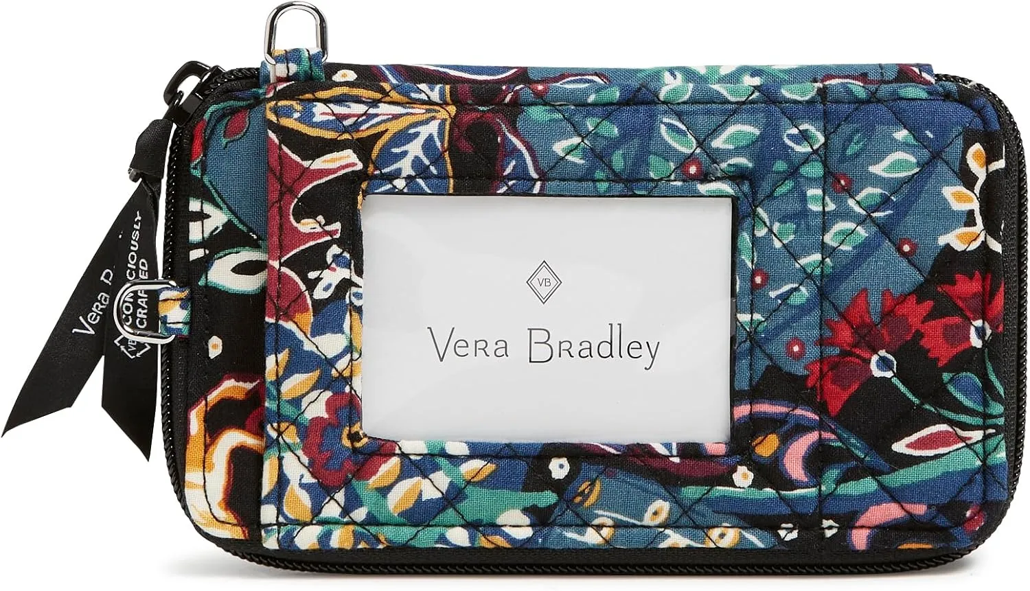 Vera Bradley Women's Cotton Smartphone Wristlet with RFID Protection