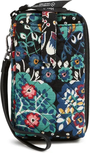 Vera Bradley Women's Cotton Smartphone Wristlet with RFID Protection