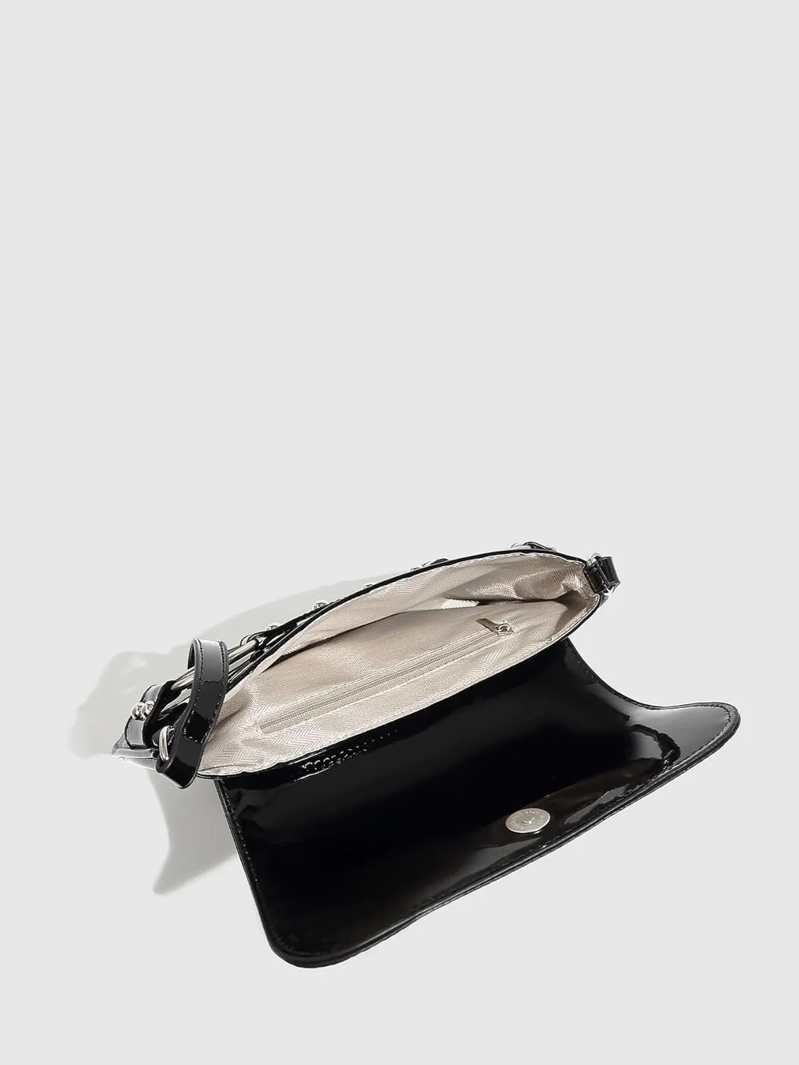 Verdusa Women's Retro Flap Shoulder Bag PU Leather Top Handle Underarm Bag Purse