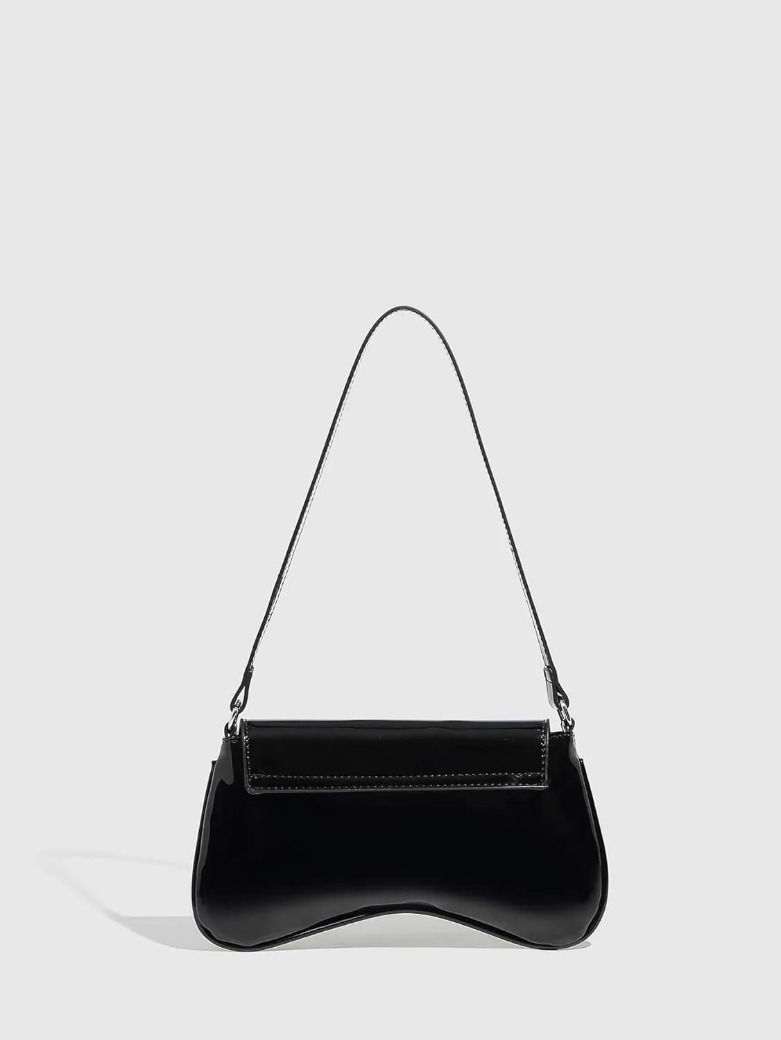 Verdusa Women's Retro Flap Shoulder Bag PU Leather Top Handle Underarm Bag Purse