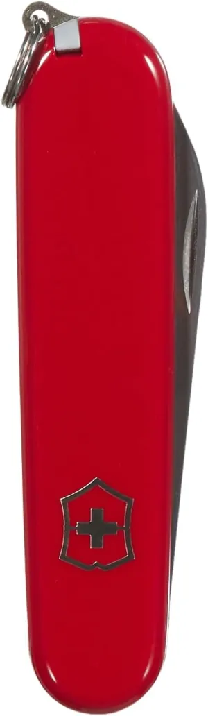 Victorinox Bantam Swiss Army Knife, 8 Function Swiss Made Pocket Knife with Large Blade, Bottle Opener and Screw Driver - Red