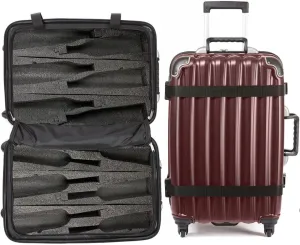 VinGardeValise® Grande Wine Suitcase – 12-Bottle Travel Luggage, TSA-Approved, Durable Hard Shell, Shockproof Foam, Secure Bottle Protection for Enthusiasts & Collectors