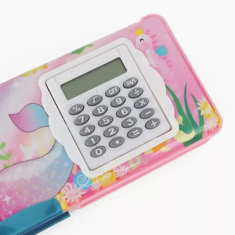 Vivin Mermaid Themed Art Pencil Case with Inbuilt Calculator