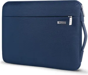 Voova Laptop Sleeve Case 13 13.6 Inch with Handle, 360°Protective Waterproof Slim Computer Bag Cover Compatible with MacBook Air 13 M1/M2/M3/M4 2020-2024, MacBook Pro 13, IPad Air/Pro 13, Blue