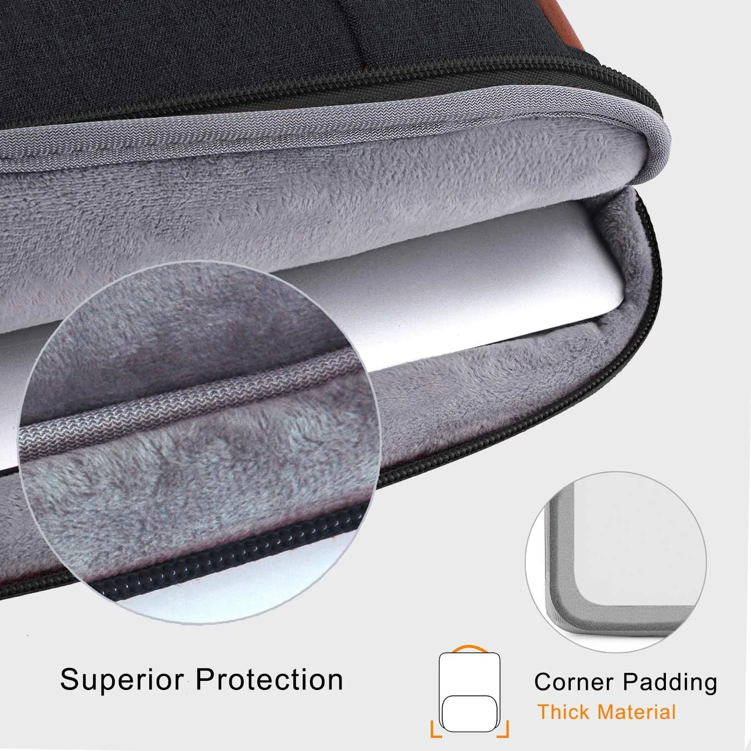 Voova Laptop Sleeve Case 13 14 Inch Compatible with MacBook Air 13 M2/M3/M4, MacBook Pro 13/14,13.5”Surface Laptop 4/5,Chromebook 14,2 in 1 Waterproof Computer Bag with Detachable Accessory Pouch