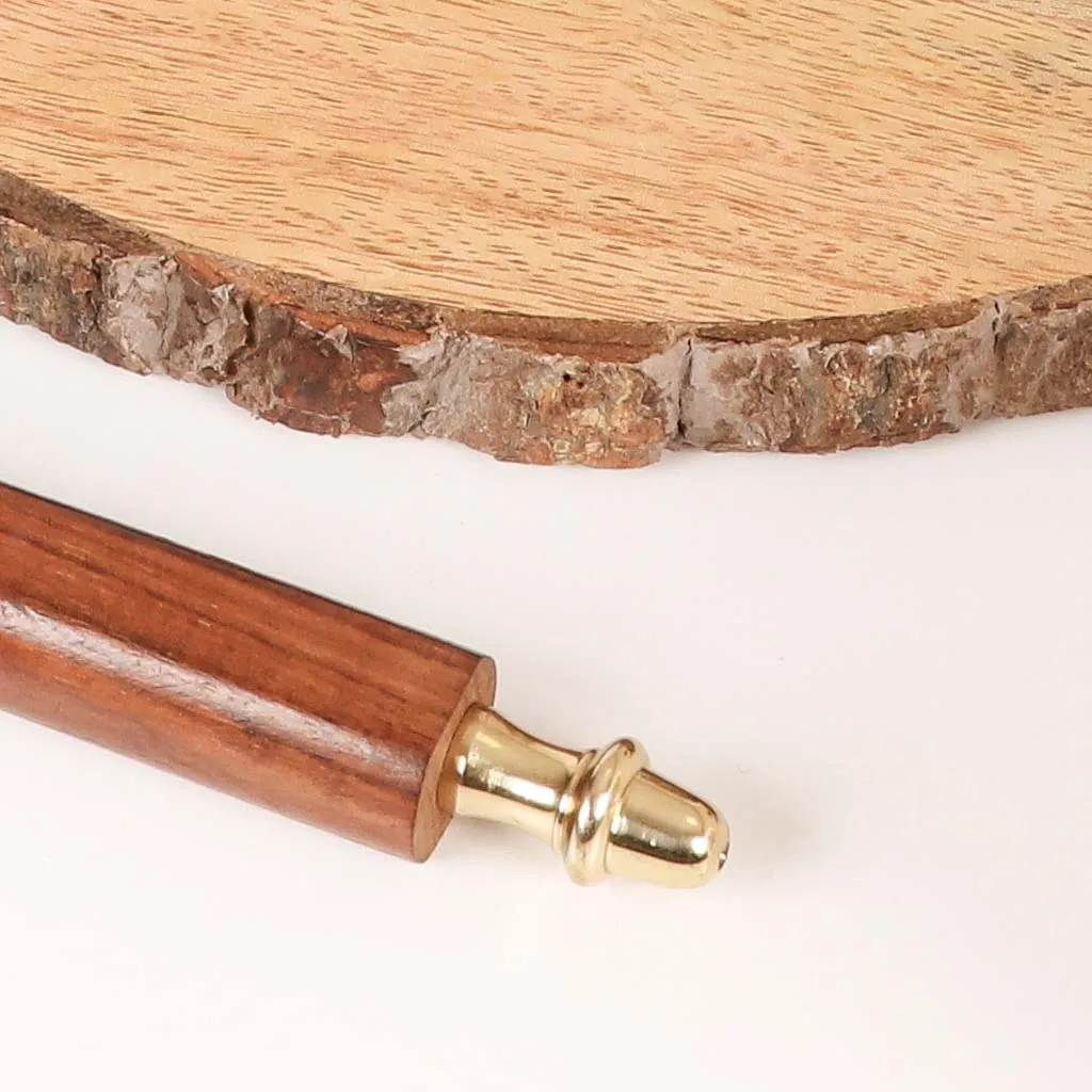 Walpole Wood Handle Brass Bottle Opener