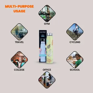 Water Bottle - 900 ml | Neer Colour Nanobot Water Bottle/ Drink Bottle for Office & School