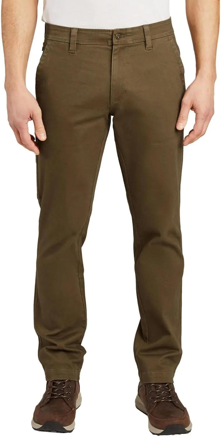Weatherproof WP Men's 5 Pocket Utility Cargo Pants, Tactical Work Pants for Men, Relaxed Fit Cotton Hiking Pants