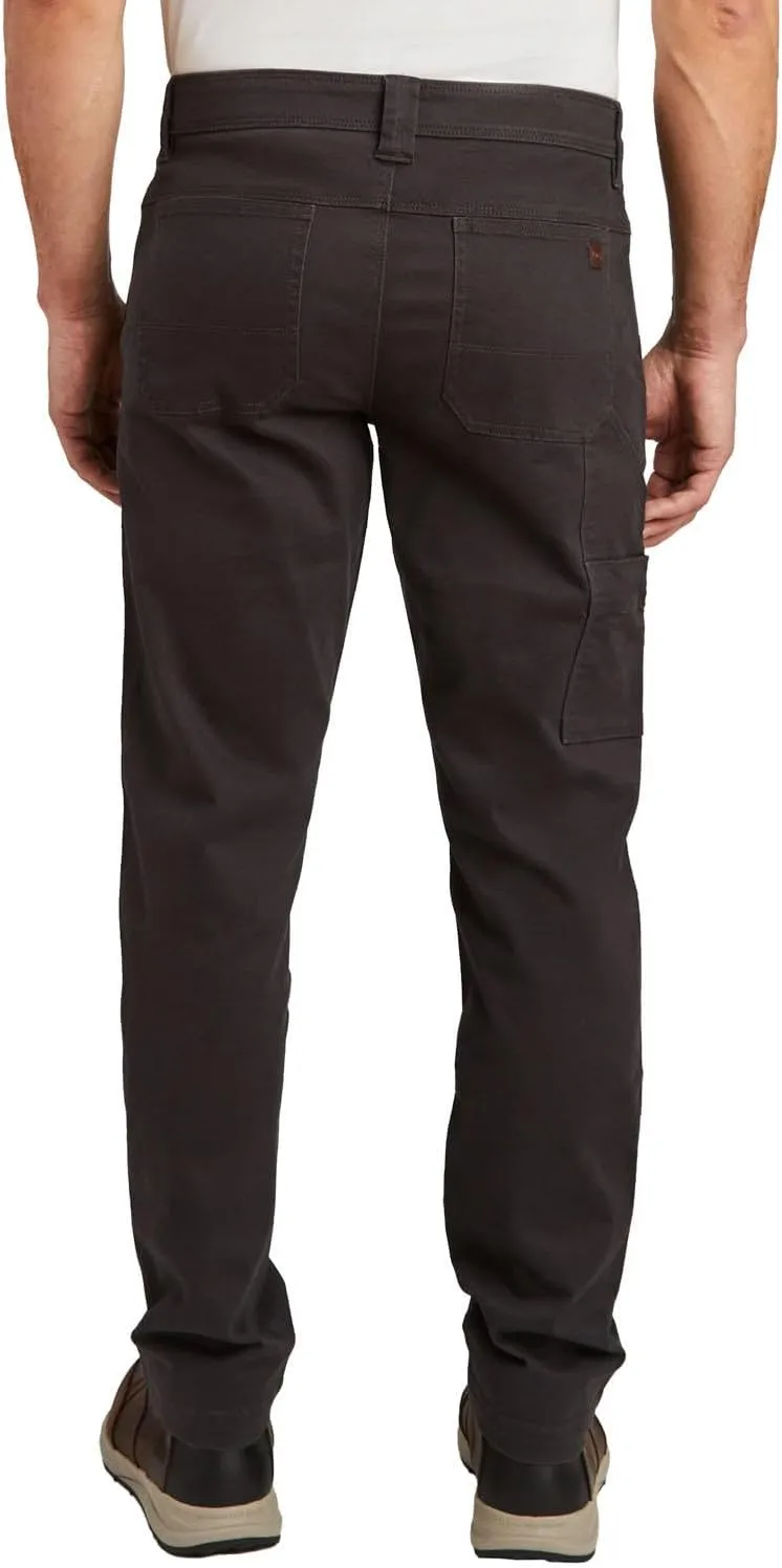 Weatherproof WP Men's 5 Pocket Utility Cargo Pants, Tactical Work Pants for Men, Relaxed Fit Cotton Hiking Pants